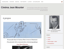 Tablet Screenshot of cinema-jeanmounier.com